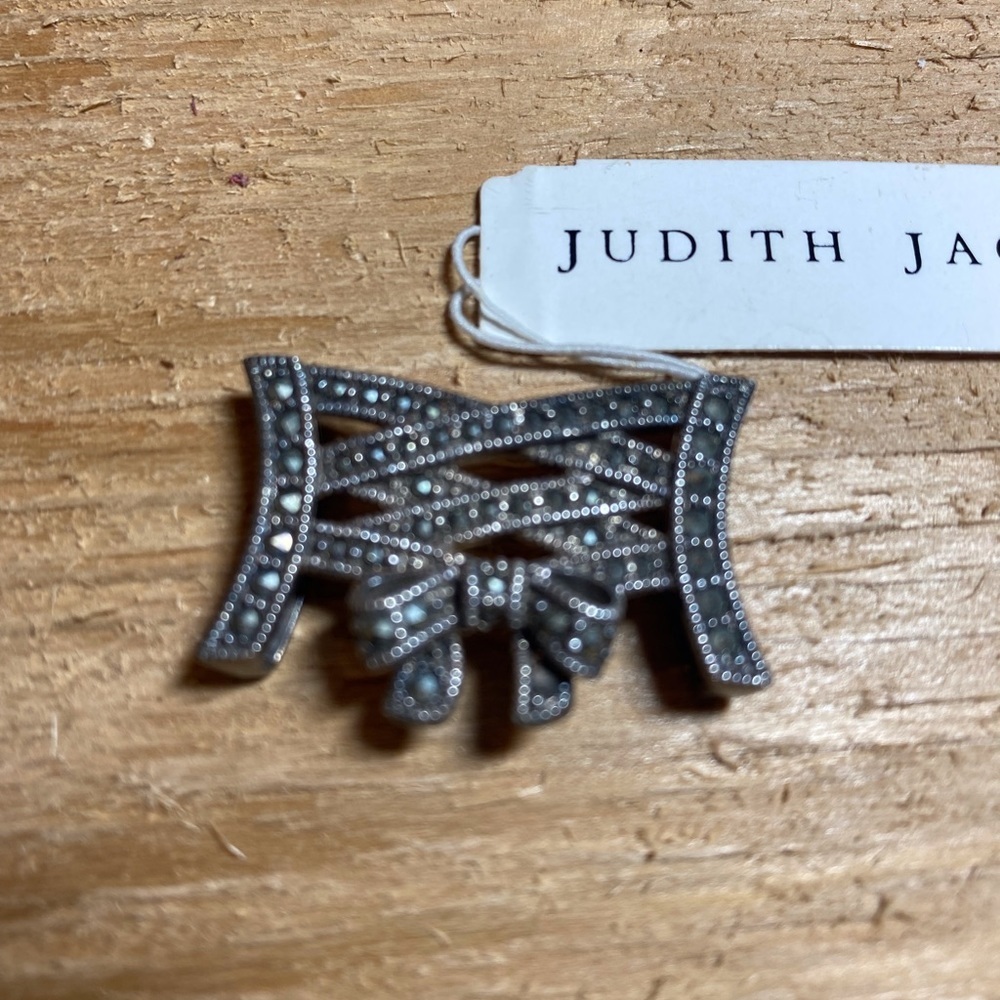 RARE VINTAGE JUDITH JACK MARCASITE CORSET BOW. - Picture 4 of 4